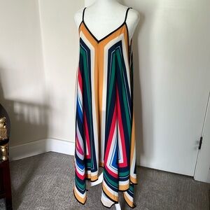 Super fun colorful sundress size large. Adjustable straps